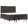 Cama con somier y colchón marrón oscuro 180x200 cm tela von , Betten und Lattenroste - Ref: Foro24-3344012, Preis: 662,80 €, ...