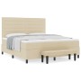 Cama con box spring con colchón y banco crema 180x200 cm tela by , Beds and slatted bases - Ref: Foro24-3344014, Price: 677,3...