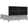 Cama con Somier con Colchón y Banco Gris Claro 200x200 cm Tela von , Betten und Lattenroste - Ref: Foro24-3344016, Preis: 809...