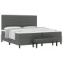 Cama Box Spring con Colchón y Banco Gris Oscuro 200x200 cm Tela von , Betten und Lattenroste - Ref: Foro24-3344017, Preis: 76...