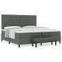 Cama Box Spring con Colchón y Banco Gris Oscuro 200x200 cm Tela von , Betten und Lattenroste - Ref: Foro24-3344017, Preis: 76...