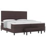 Cama con Base de Resortes con Colchón & Banco Marrón Oscuro 200x200 cm Tela von , Betten und Lattenroste - Ref: Foro24-334401...