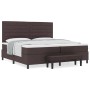 Cama con Base de Resortes con Colchón & Banco Marrón Oscuro 200x200 cm Tela von , Betten und Lattenroste - Ref: Foro24-334401...