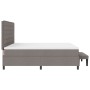 Cama Box Spring con Colchón y Banco Gris 200x200 cm Tela von , Betten und Lattenroste - Ref: Foro24-3344020, Preis: 805,44 €,...