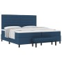 Cama Box Spring con Colchón y Banco Azul 200x200 cm Tela by , Beds and slatted bases - Ref: Foro24-3344022, Price: 791,61 €, ...
