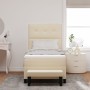 Cama de box spring con colchón y banco crema 90x200 cm tela by , Beds and slatted bases - Ref: Foro24-3344042, Price: 358,35 ...