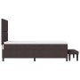 Cama con Sommier con Colchón y Banco Marrón Oscuro 90x200 cm Tela von , Betten und Lattenroste - Ref: Foro24-3344040, Preis: ...