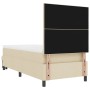 Cama de box spring con colchón y banco crema 90x200 cm tela by , Beds and slatted bases - Ref: Foro24-3344042, Price: 358,35 ...