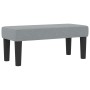 Cama con somier con colchón y banco gris claro 100x200 cm tela von , Betten und Lattenroste - Ref: Foro24-3344044, Preis: 378...