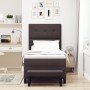 Cama con somier con colchón & banco marrón oscuro 100x200 cm tela by , Beds and slatted bases - Ref: Foro24-3344047, Price: 4...