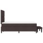 Cama Box Spring con Colchón y Banco Marrón Oscuro 120x200 cm Tela von , Betten und Lattenroste - Ref: Foro24-3344061, Preis: ...