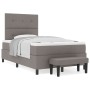Cama Box Spring con Colchón y Banco Taupe 120x200 cm Tela by , Beds and slatted bases - Ref: Foro24-3344062, Price: 440,98 €,...