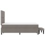 Cama Box Spring con Colchón y Banco Taupe 120x200 cm Tela by , Beds and slatted bases - Ref: Foro24-3344062, Price: 440,98 €,...