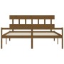 Seniorenbett mit honigbraunem Holzkopfteil 200x200 cm von vidaXL, Betten und Lattenroste - Ref: Foro24-3195439, Preis: 180,60...