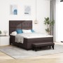 Cama tipo Box Spring con Colchón y Banco Marrón Oscuro 140x190 cm Tela by , Beds and slatted bases - Ref: Foro24-3344068, Pri...