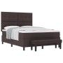 Cama tipo Box Spring con Colchón y Banco Marrón Oscuro 140x190 cm Tela by , Beds and slatted bases - Ref: Foro24-3344068, Pri...