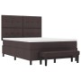 Cama tipo Box Spring con Colchón y Banco Marrón Oscuro 140x190 cm Tela by , Beds and slatted bases - Ref: Foro24-3344068, Pri...