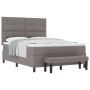 Cama con Box Spring con Colchón y Banco Taupe 140x190 cm Tela von , Betten und Lattenroste - Ref: Foro24-3344069, Preis: 531,...