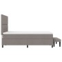 Cama con Box Spring con Colchón y Banco Taupe 140x190 cm Tela von , Betten und Lattenroste - Ref: Foro24-3344069, Preis: 531,...