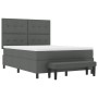 Cama Con Somier con Colchón & Banco Gris Oscuro 160x200 cm Tela von , Betten und Lattenroste - Ref: Foro24-3344080, Preis: 61...