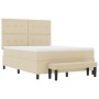Cama con Box Spring con Colchón y Banco Crema 160x200 cm Tela von , Betten und Lattenroste - Ref: Foro24-3344084, Preis: 631,...
