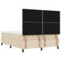 Cama con Box Spring con Colchón y Banco Crema 160x200 cm Tela von , Betten und Lattenroste - Ref: Foro24-3344084, Preis: 631,...