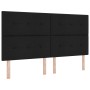 Cama con somier con colchón y banco negro 180x200 cm tela von , Betten und Lattenroste - Ref: Foro24-3344088, Preis: 684,10 €...