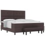 Cama con somier y colchón & banco marrón oscuro 180x200 cm Tela by , Beds and slatted bases - Ref: Foro24-3344089, Price: 656...