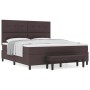 Cama con somier y colchón & banco marrón oscuro 180x200 cm Tela by , Beds and slatted bases - Ref: Foro24-3344089, Price: 656...