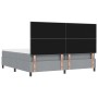 Cama con Muelles, Colchón y Banco Gris Claro 200x200 cm Tela by , Beds and slatted bases - Ref: Foro24-3344093, Price: 800,89...