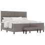Cama con Box Spring con Colchón y Banco Taupe 200x200 cm Tela by , Beds and slatted bases - Ref: Foro24-3344097, Price: 798,2...
