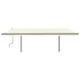 Automatic retractable awning with cream poles 6x3 m by vidaXL, Awnings - Ref: Foro24-3070207, Price: 693,51 €, Discount: %