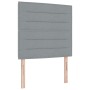 Cama con Somier con Colchón y Banco Gris Claro 90x200 cm Tela by , Beds and slatted bases - Ref: Foro24-3344191, Price: 373,9...
