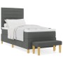 Cama con Somier y Banco Gris Oscuro 90x200 cm Tela de , Camas y somieres - Ref: Foro24-3344192, Precio: 391,23 €, Descuento: %