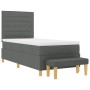 Cama con Somier y Banco Gris Oscuro 90x200 cm Tela de , Camas y somieres - Ref: Foro24-3344192, Precio: 391,23 €, Descuento: %