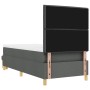 Cama con Somier y Banco Gris Oscuro 90x200 cm Tela de , Camas y somieres - Ref: Foro24-3344192, Precio: 391,23 €, Descuento: %