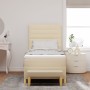 Cama con Somier con Colchón y Banco Crema 90x200 cm Tela by , Beds and slatted bases - Ref: Foro24-3344196, Price: 354,47 €, ...