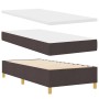 Cama con Sommier con Colchón y Banco Marrón Oscuro 100x200 cm Tela by , Beds and slatted bases - Ref: Foro24-3344201, Price: ...