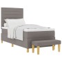 Cama Box Spring con Colchón y Banco Taupe 100x200 cm Tela von , Betten und Lattenroste - Ref: Foro24-3344202, Preis: 411,33 €...