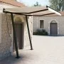 Toldo automático retráctil con postes color crema 3x2,5 m by vidaXL, Awnings - Ref: Foro24-3070107, Price: 409,33 €, Discount: %