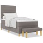 Cama Box Spring con Colchón y Banco Taupe 100x200 cm Tela von , Betten und Lattenroste - Ref: Foro24-3344202, Preis: 411,33 €...