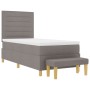Cama Box Spring con Colchón y Banco Taupe 100x200 cm Tela von , Betten und Lattenroste - Ref: Foro24-3344202, Preis: 411,33 €...