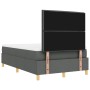 Cama con Box Spring y Banco Gris Oscuro 120x200 cm Tela by , Beds and slatted bases - Ref: Foro24-3344213, Price: 432,61 €, D...
