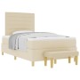 Cama de Somier con Colchón y Banco Crema 120x200 cm Tela von , Betten und Lattenroste - Ref: Foro24-3344217, Preis: 460,37 €,...
