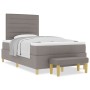 Estructura de Cama con Colchón Juego de 2 Taupe Tela 120 x 200 cm von , Betten und Lattenroste - Ref: Foro24-3344216, Preis: ...