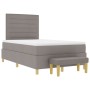 Estructura de Cama con Colchón Juego de 2 Taupe Tela 120 x 200 cm von , Betten und Lattenroste - Ref: Foro24-3344216, Preis: ...