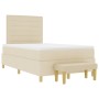 Cama de Somier con Colchón y Banco Crema 120x200 cm Tela von , Betten und Lattenroste - Ref: Foro24-3344217, Preis: 460,37 €,...