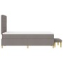 Estructura de Cama con Colchón Juego de 2 Taupe Tela 120 x 200 cm von , Betten und Lattenroste - Ref: Foro24-3344216, Preis: ...