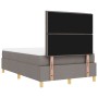 Estructura de Cama con Colchón Juego de 2 Taupe Tela 120 x 200 cm von , Betten und Lattenroste - Ref: Foro24-3344216, Preis: ...