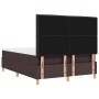 Cama con Box Spring con Colchón y Banco Marrón Oscuro 140x200 cm Tela by , Beds and slatted bases - Ref: Foro24-3344229, Pric...